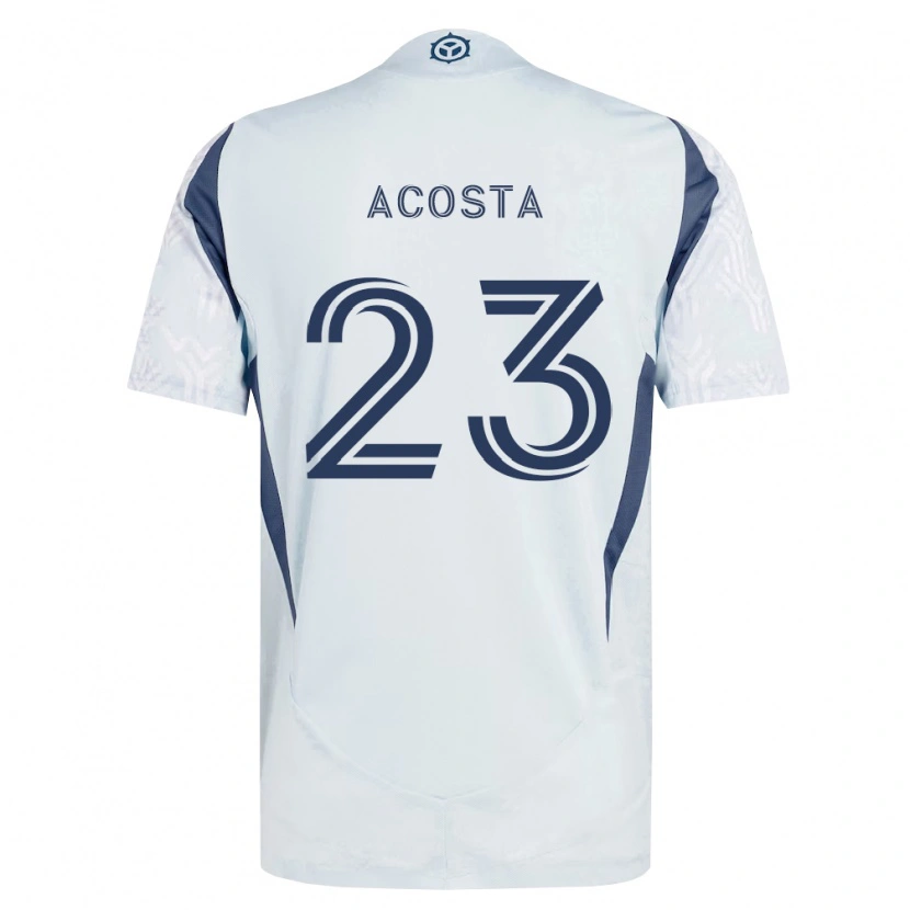 Danxen Mulher Camisola Kellyn Acosta #23 Azul Branco Cinza Alternativa 2026/27 Camisa Brasil