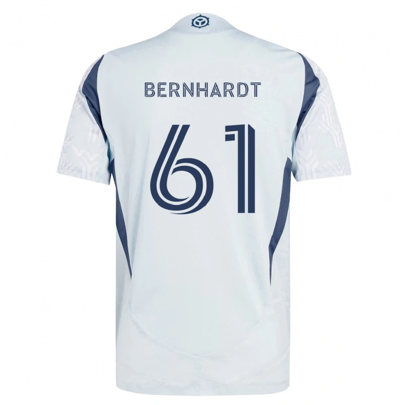 Danxen Mulher Camisola Harrison Bernhardt #61 Azul Branco Cinza Alternativa 2026/27 Camisa Brasil