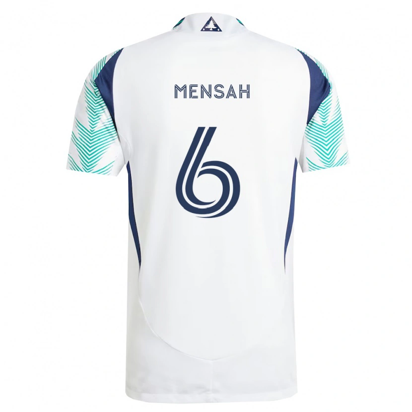 Danxen Mulher Camisola Jonathan Mensah #6 Branco Azul Marinho Verde Claro Alternativa 2026/27 Camisa Brasil