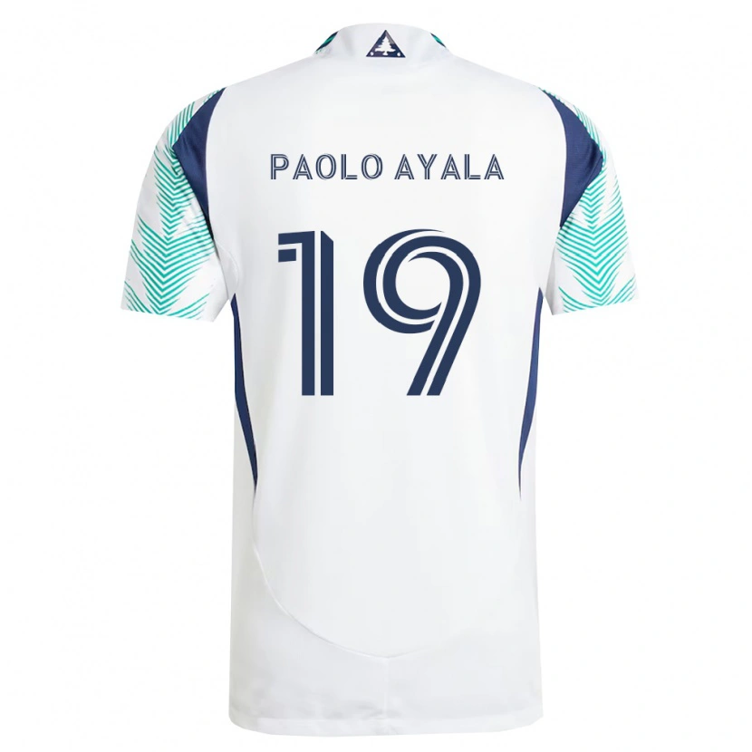 Danxen Mulher Camisola Paolo Ayala #19 Branco Azul Marinho Verde Claro Alternativa 2026/27 Camisa Brasil