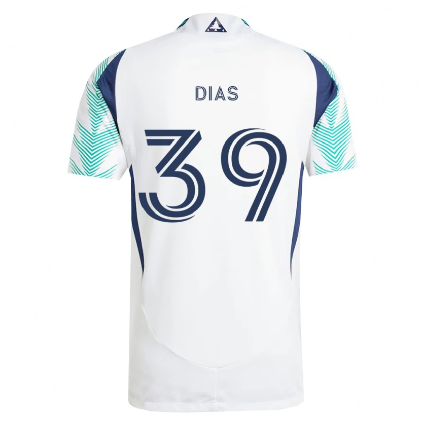 Danxen Mulher Camisola Marcos Dias #39 Branco Azul Marinho Verde Claro Alternativa 2026/27 Camisa Brasil