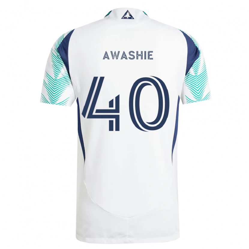 Danxen Mulher Camisola Ben Awashie #40 Branco Azul Marinho Verde Claro Alternativa 2026/27 Camisa Brasil