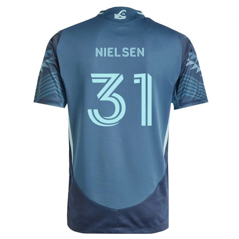 Danxen Mulher Camisola Madeline Nielsen #31 Azul Marinho Verde Alternativa 2026/27 Camisa Brasil