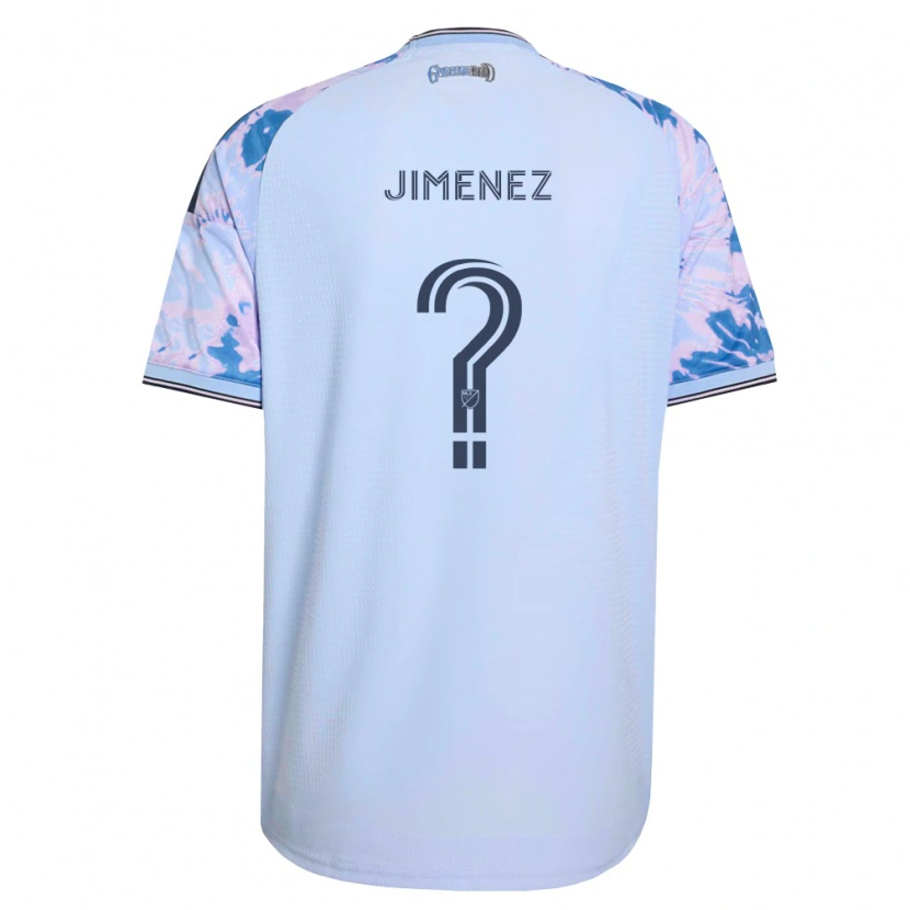 Danxen Mulher Camisola Kevin Jimenez #0 Azul Real Branco Preto Alternativa 2026/27 Camisa Brasil