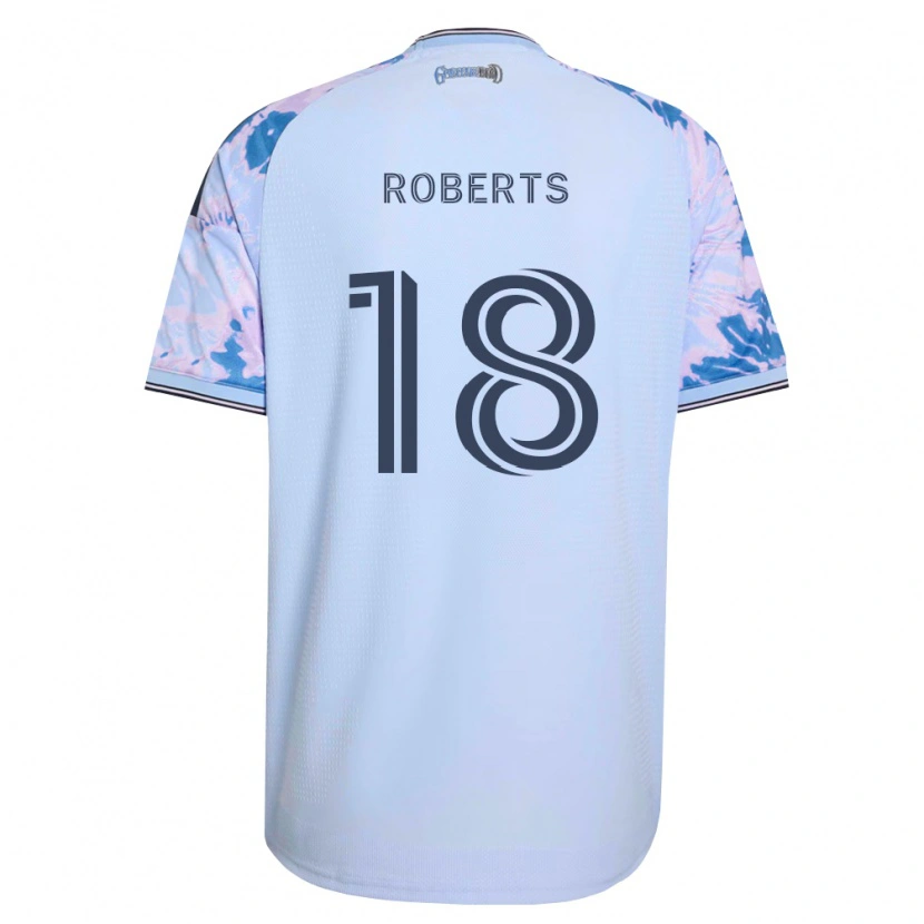 Danxen Mulher Camisola Reid Roberts #18 Azul Real Branco Preto Alternativa 2026/27 Camisa Brasil