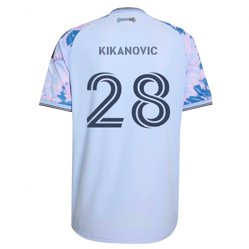 Danxen Mulher Camisola Benji Kikanović #28 Azul Real Branco Preto Alternativa 2026/27 Camisa Brasil