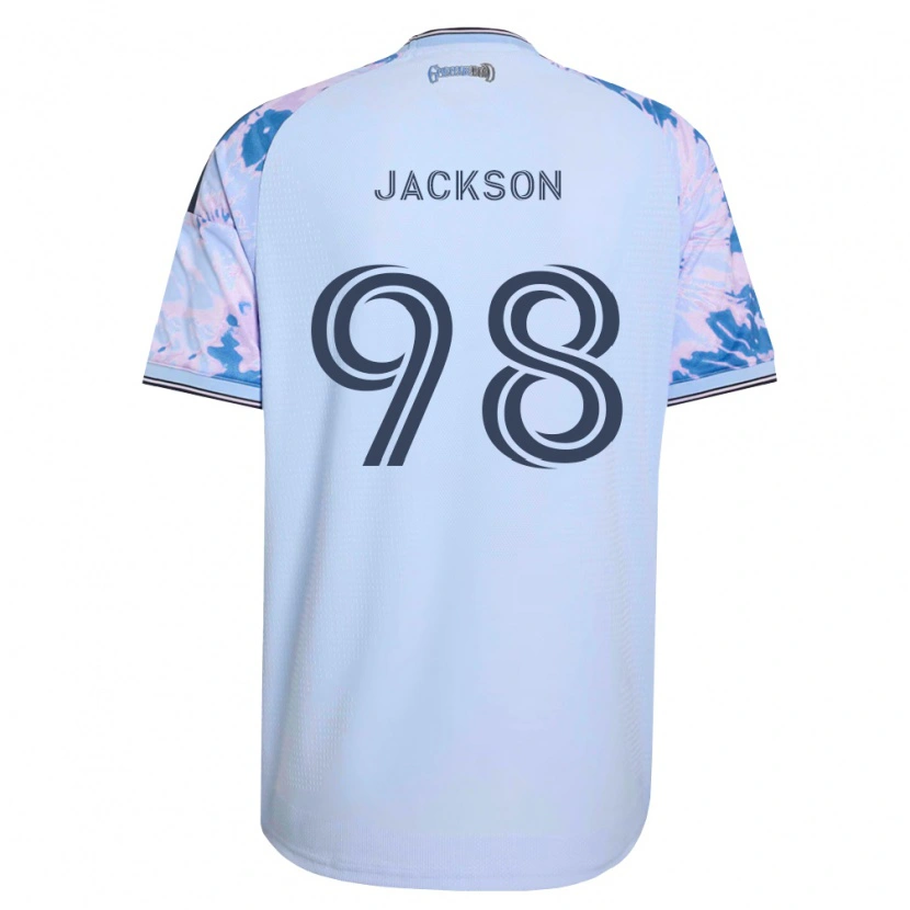 Danxen Mulher Camisola Jacob Jackson #98 Azul Real Branco Preto Alternativa 2026/27 Camisa Brasil