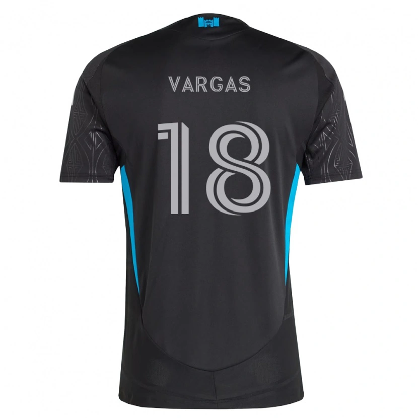 Danxen Mulher Camisola Kerwin Vargas #18 Preto Branco Azul Celeste Alternativa 2026/27 Camisa Brasil