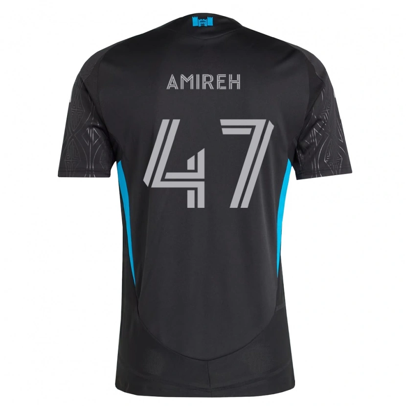 Danxen Mulher Camisola Adam Amireh #47 Preto Branco Azul Celeste Alternativa 2026/27 Camisa Brasil