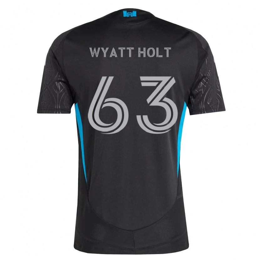 Danxen Mulher Camisola Wyatt Holt #63 Preto Branco Azul Celeste Alternativa 2026/27 Camisa Brasil