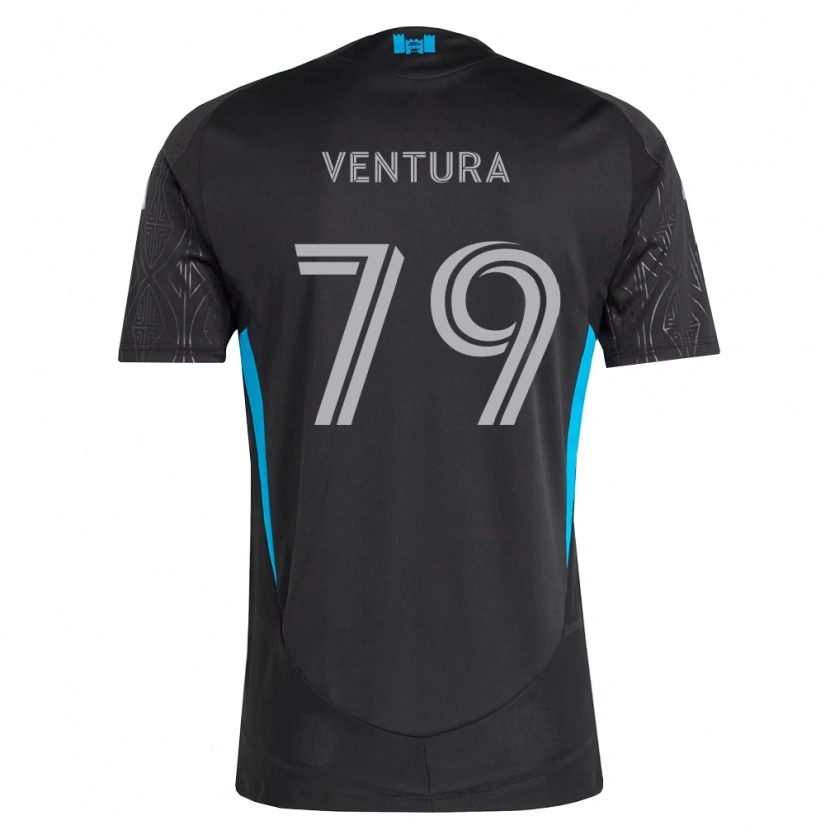 Danxen Mulher Camisola Sebastian Ventura #79 Preto Branco Azul Celeste Alternativa 2026/27 Camisa Brasil