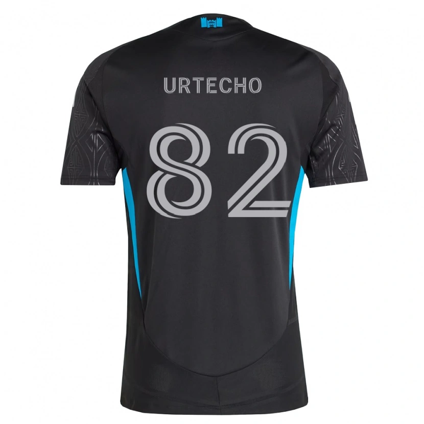 Danxen Mulher Camisola Brendan Urtecho #82 Preto Branco Azul Celeste Alternativa 2026/27 Camisa Brasil