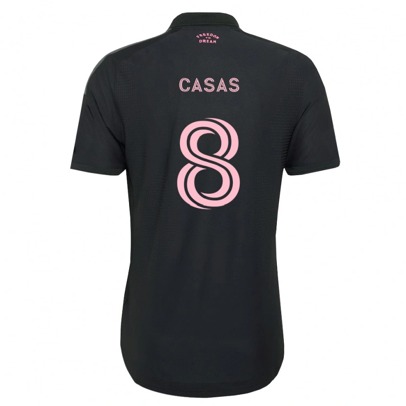 Danxen Mulher Camisola Pep Casas #8 Rosa Preto Branco Alternativa 2026/27 Camisa Brasil