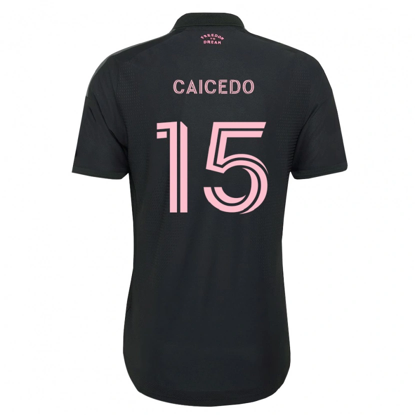 Danxen Mulher Camisola Fricio Caicedo #15 Rosa Preto Branco Alternativa 2026/27 Camisa Brasil
