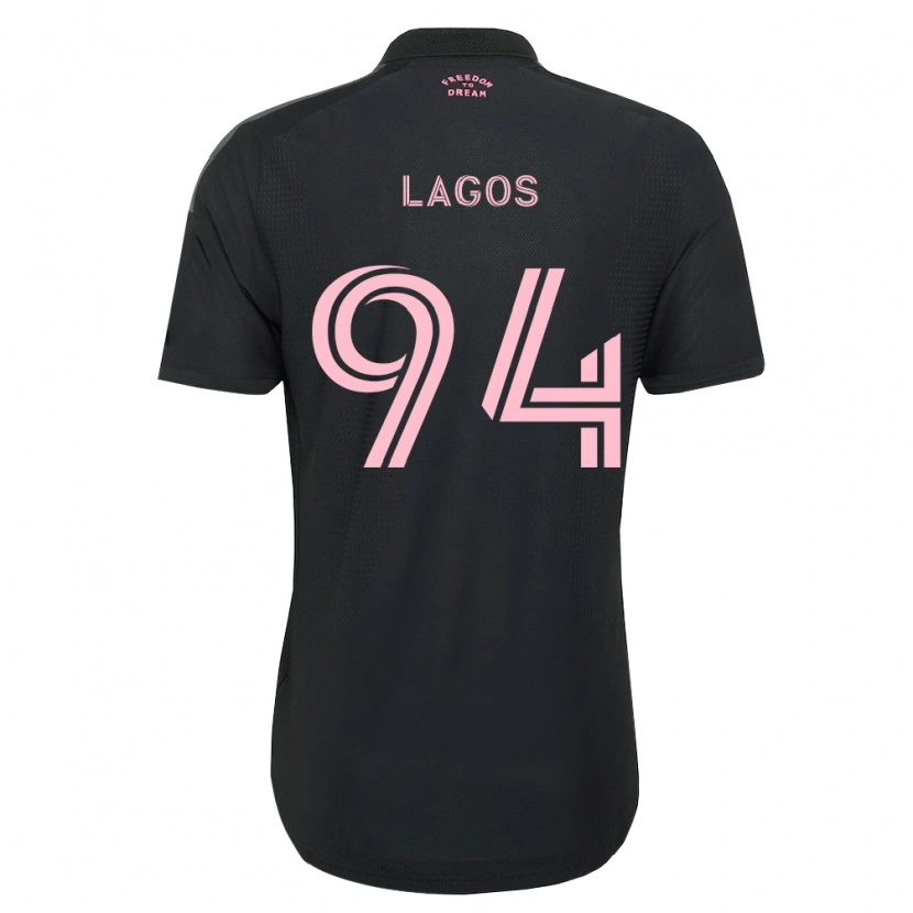 Danxen Mulher Camisola Diego Lagos #94 Rosa Preto Branco Alternativa 2026/27 Camisa Brasil