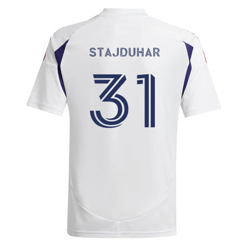 Danxen Mulher Camisola Mason Stajduhar #31 Azul Real Vermelho Marrom Alternativa 2026/27 Camisa Brasil