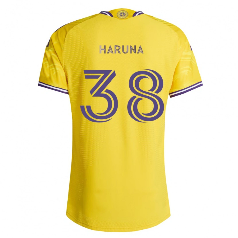 Danxen Mulher Camisola Issah Haruna #38 Roxo Amarelo Alternativa 2026/27 Camisa Brasil