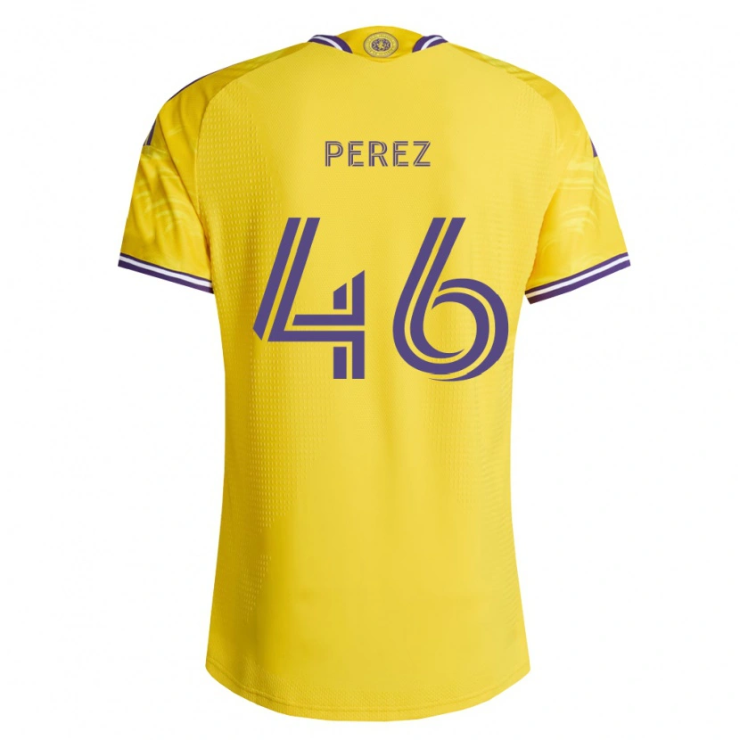 Danxen Mulher Camisola Franco Pérez #46 Roxo Amarelo Alternativa 2026/27 Camisa Brasil
