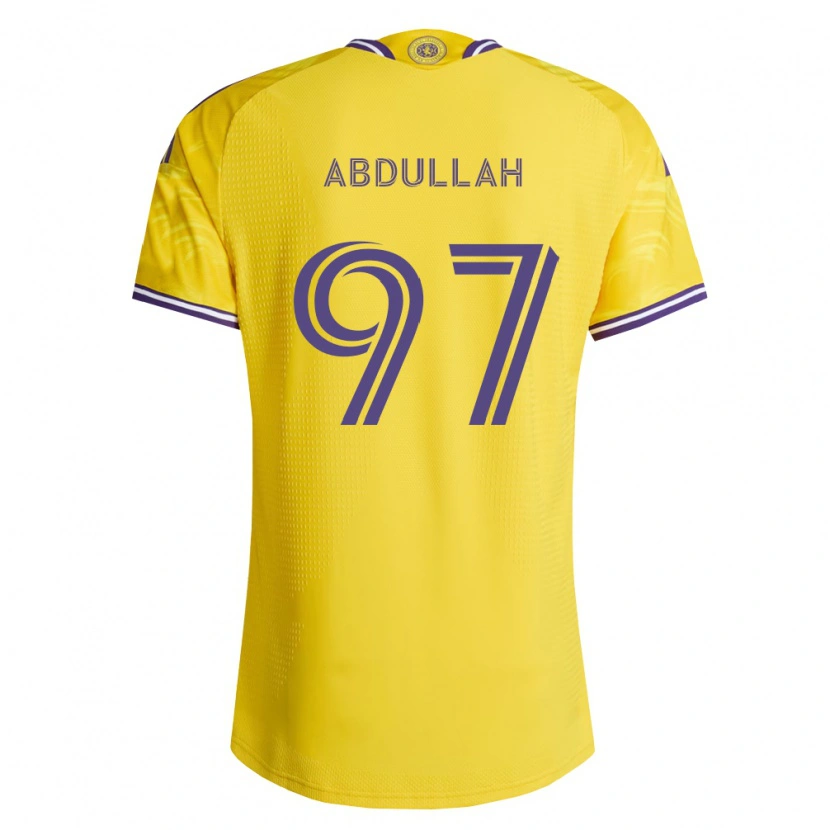 Danxen Mulher Camisola Majed Abdullah #97 Roxo Amarelo Alternativa 2026/27 Camisa Brasil