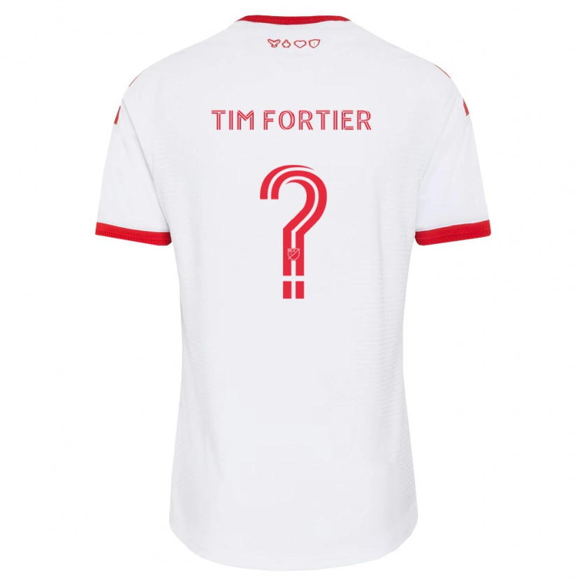 Danxen Mulher Camisola Tim Fortier #0 Branco Vermelho Preto Alternativa 2026/27 Camisa Brasil
