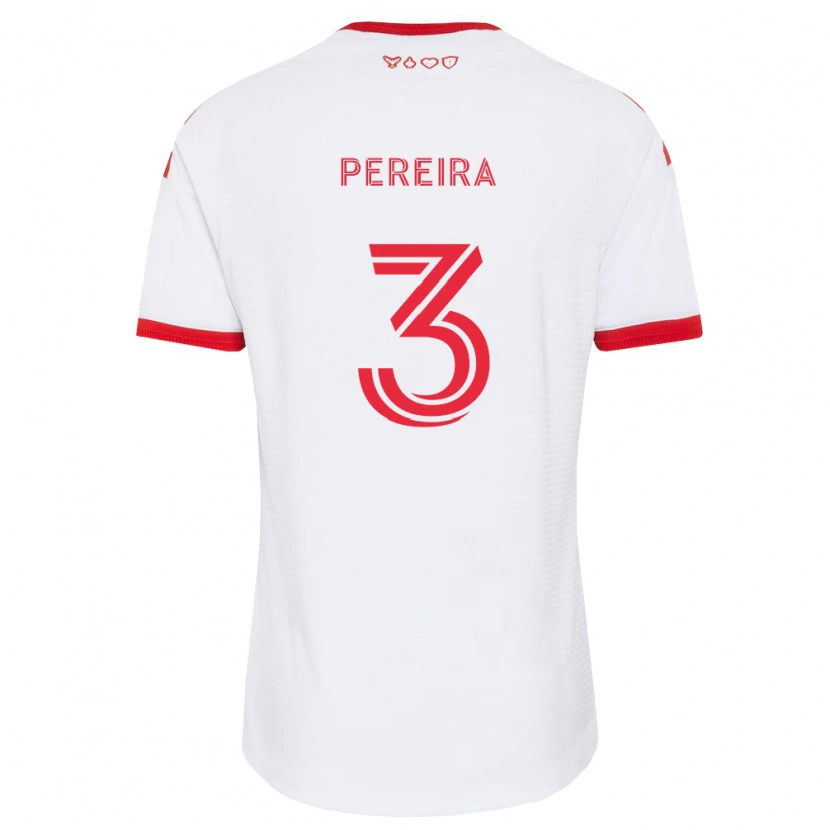 Danxen Mulher Camisola Matheus Pereira #3 Branco Vermelho Preto Alternativa 2026/27 Camisa Brasil