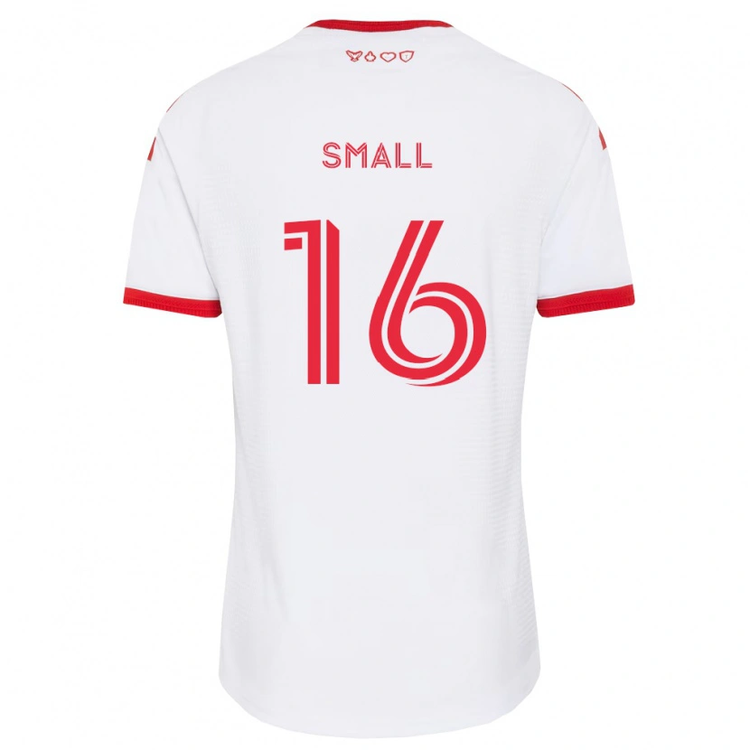 Danxen Mulher Camisola Khaleel Small #16 Branco Vermelho Preto Alternativa 2026/27 Camisa Brasil