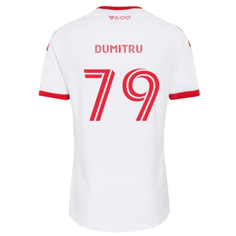 Danxen Mulher Camisola Andrei Dumitru #79 Branco Vermelho Preto Alternativa 2026/27 Camisa Brasil