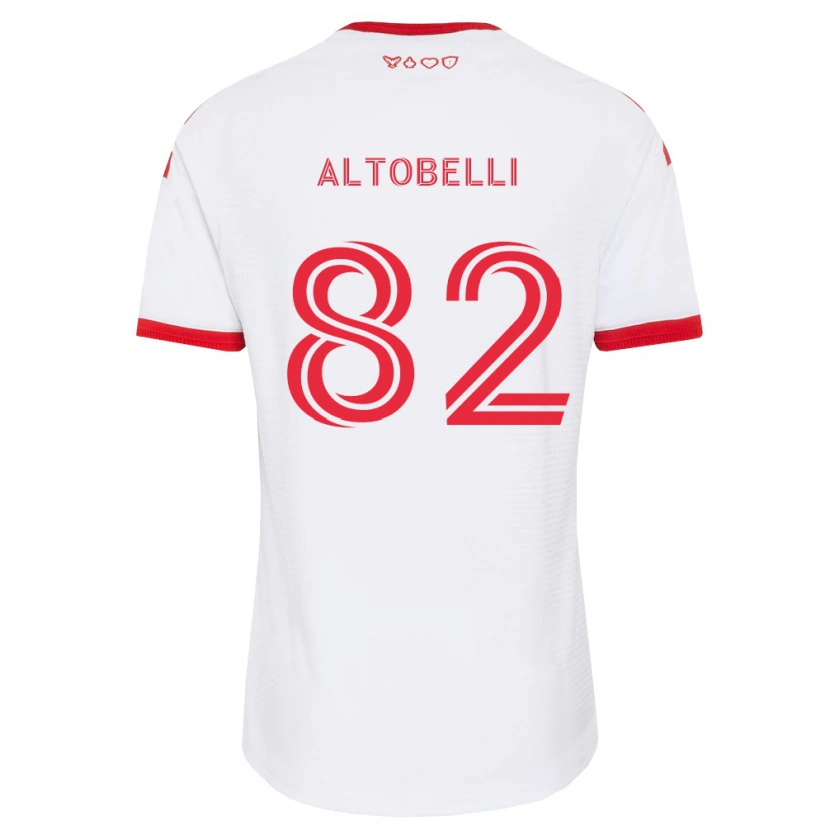 Danxen Mulher Camisola Julian Altobelli #82 Branco Vermelho Preto Alternativa 2026/27 Camisa Brasil