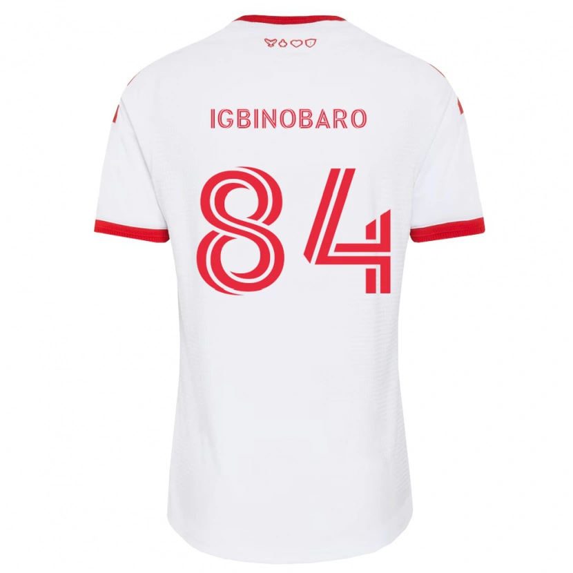 Danxen Mulher Camisola Philip Igbinobaro #84 Branco Vermelho Preto Alternativa 2026/27 Camisa Brasil