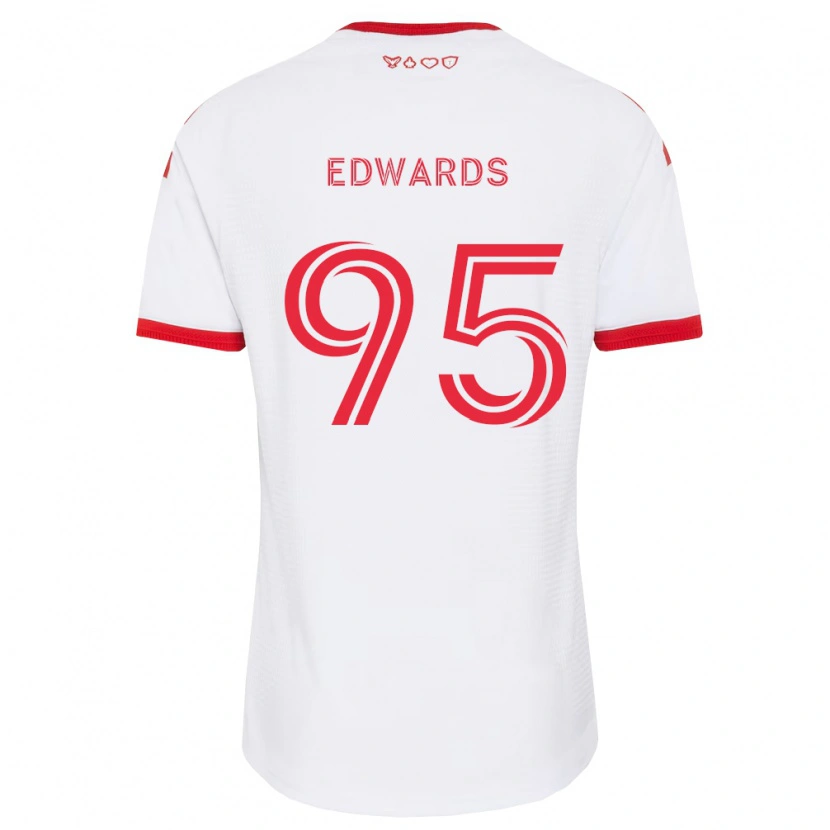 Danxen Mulher Camisola Nathaniel Edwards #95 Branco Vermelho Preto Alternativa 2026/27 Camisa Brasil