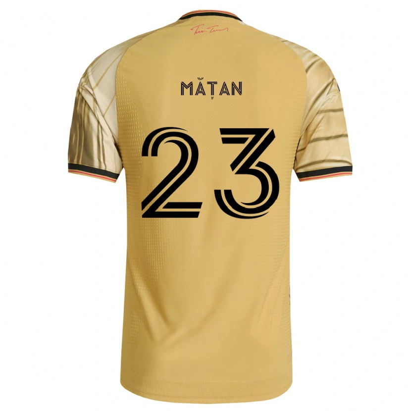 Danxen Mulher Camisola Alexandru Mățan #23 Marrom Amarelo Preto Alternativa 2026/27 Camisa Brasil
