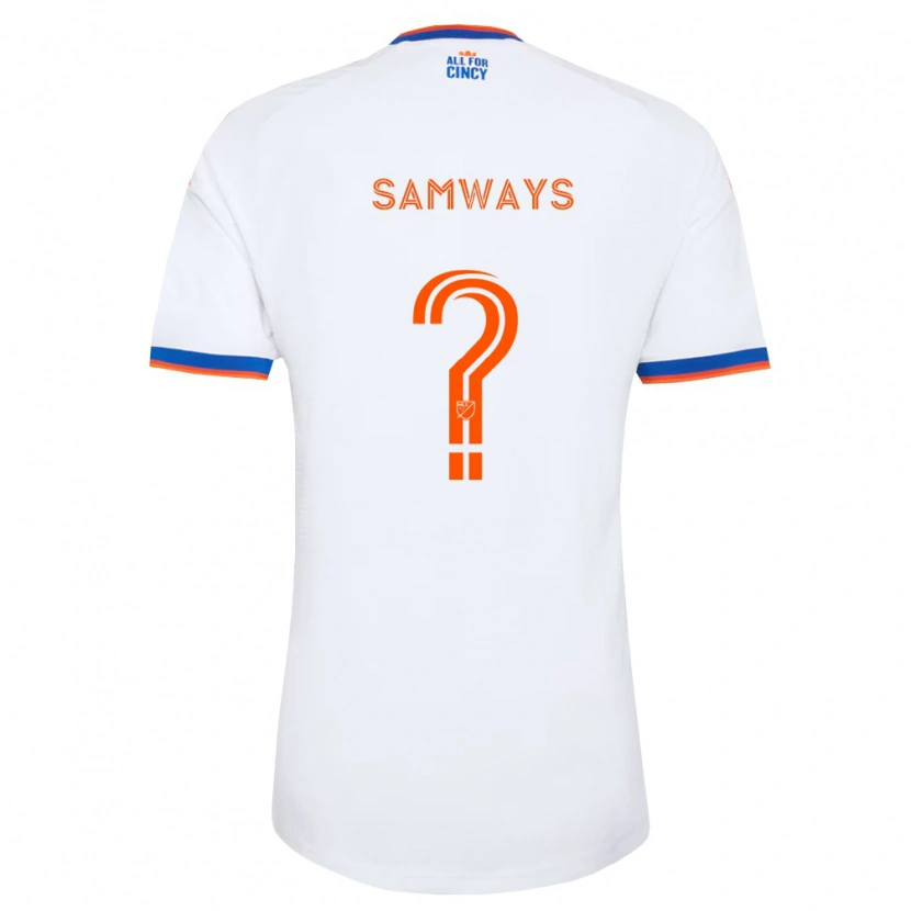 Danxen Mulher Camisola Nicholas Samways #0 Branco Azul Marinho Laranja Alternativa 2026/27 Camisa Brasil