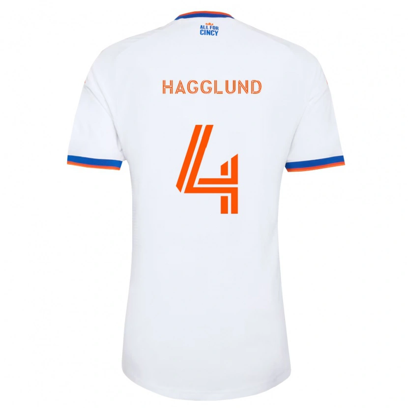 Danxen Mulher Camisola Nick Hagglund #4 Branco Azul Marinho Laranja Alternativa 2026/27 Camisa Brasil