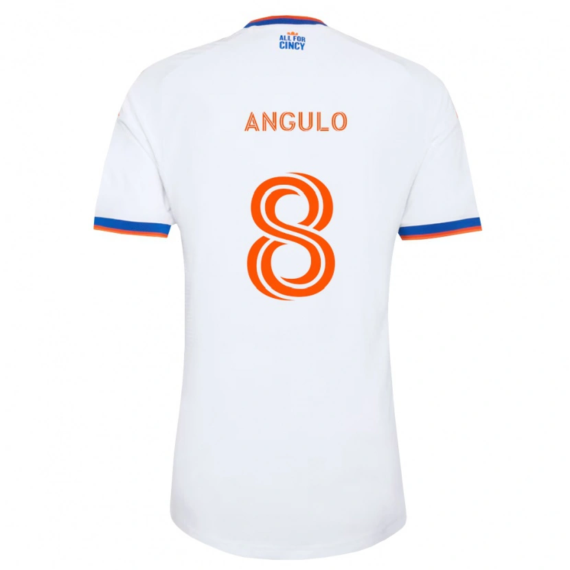 Danxen Mulher Camisola Marco Angulo #8 Branco Azul Marinho Laranja Alternativa 2026/27 Camisa Brasil