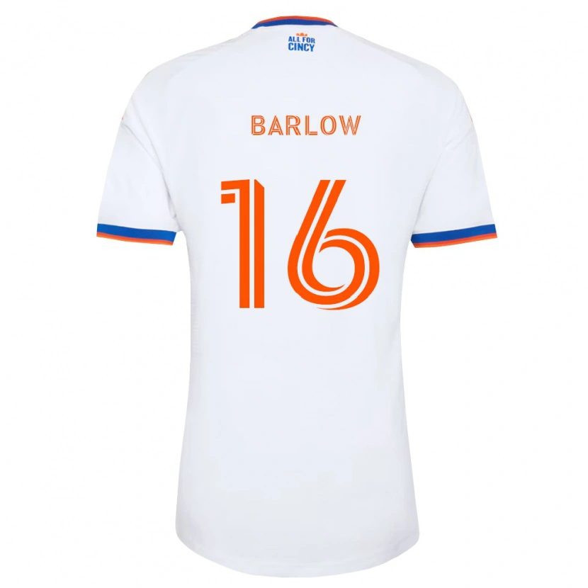 Danxen Mulher Camisola Tom Barlow #16 Branco Azul Marinho Laranja Alternativa 2026/27 Camisa Brasil