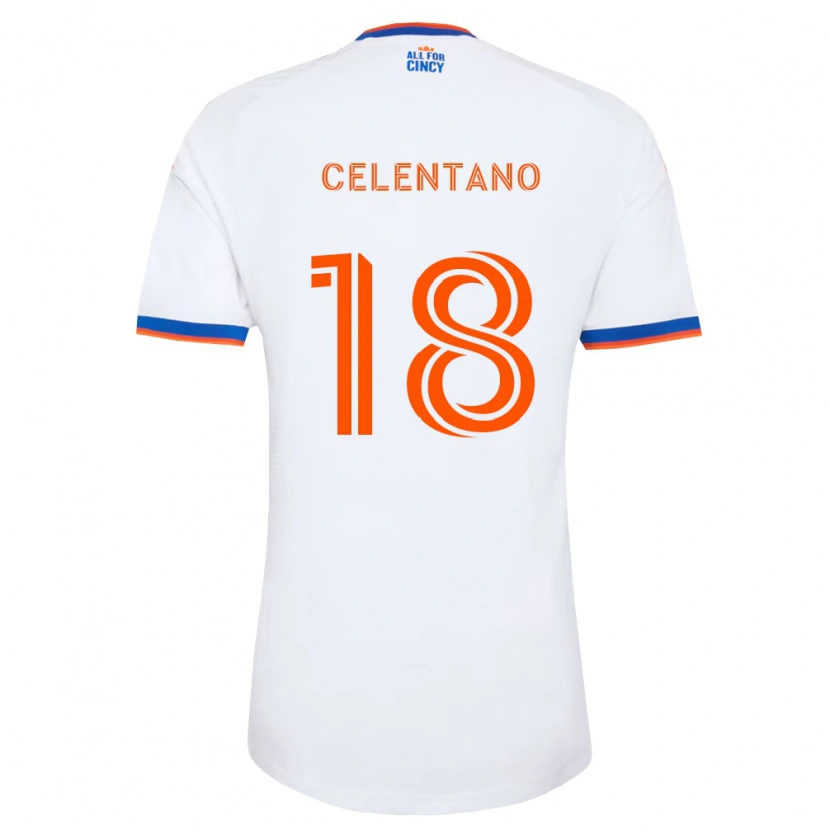 Danxen Mulher Camisola Roman Celentano #18 Branco Azul Marinho Laranja Alternativa 2026/27 Camisa Brasil