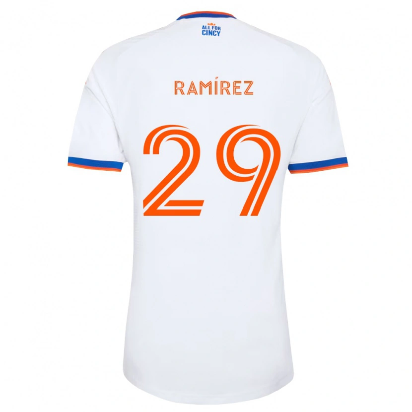 Danxen Mulher Camisola Bryan Ramírez #29 Branco Azul Marinho Laranja Alternativa 2026/27 Camisa Brasil