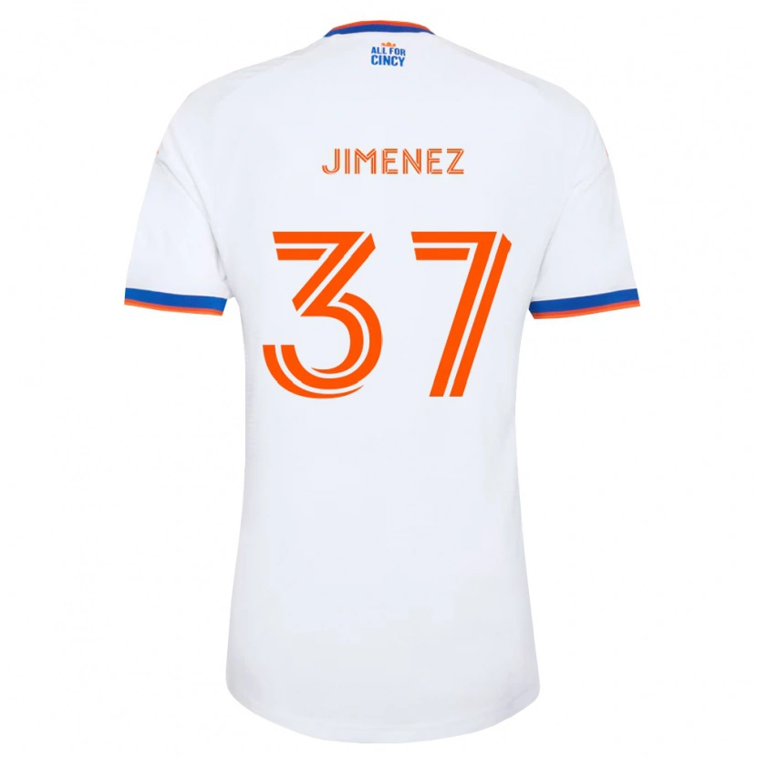 Danxen Mulher Camisola Stiven Jimenez #37 Branco Azul Marinho Laranja Alternativa 2026/27 Camisa Brasil