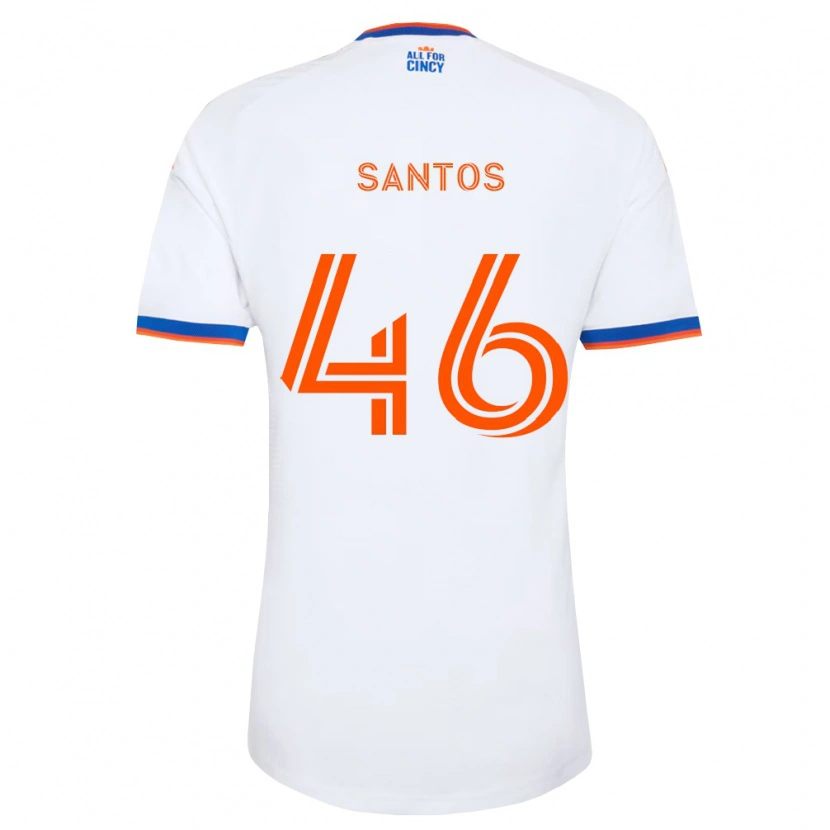Danxen Mulher Camisola Guilherme Santos #46 Branco Azul Marinho Laranja Alternativa 2026/27 Camisa Brasil