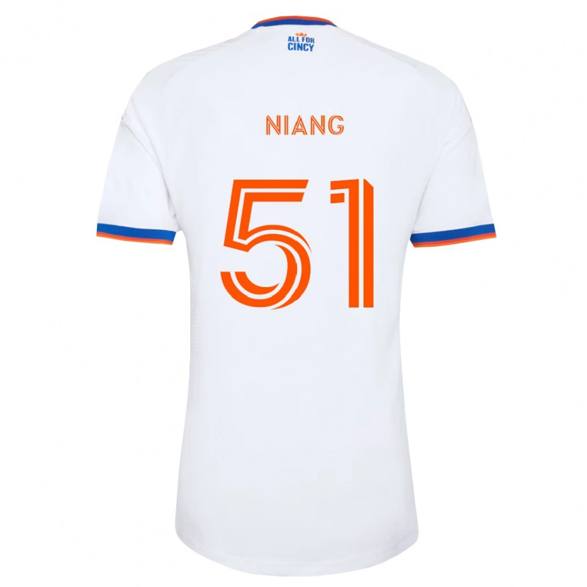 Danxen Mulher Camisola Cheikhou Niang #51 Branco Azul Marinho Laranja Alternativa 2026/27 Camisa Brasil