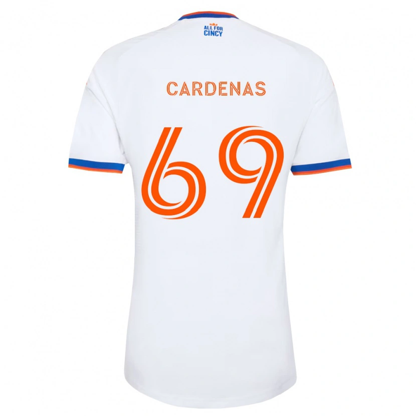 Danxen Mulher Camisola Jared Cardenas #69 Branco Azul Marinho Laranja Alternativa 2026/27 Camisa Brasil