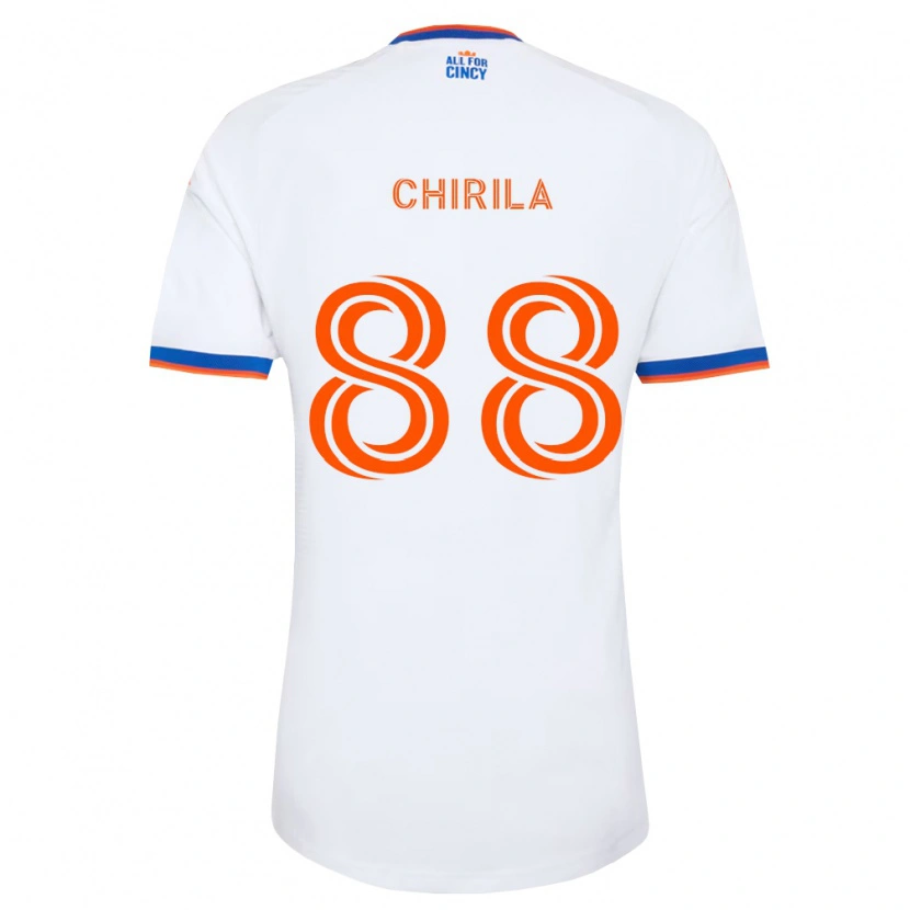 Danxen Mulher Camisola Andrei Chirilă #88 Branco Azul Marinho Laranja Alternativa 2026/27 Camisa Brasil