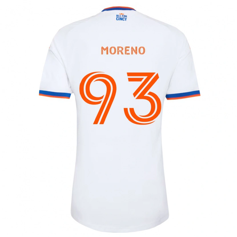 Danxen Mulher Camisola Júnior Moreno #93 Branco Azul Marinho Laranja Alternativa 2026/27 Camisa Brasil