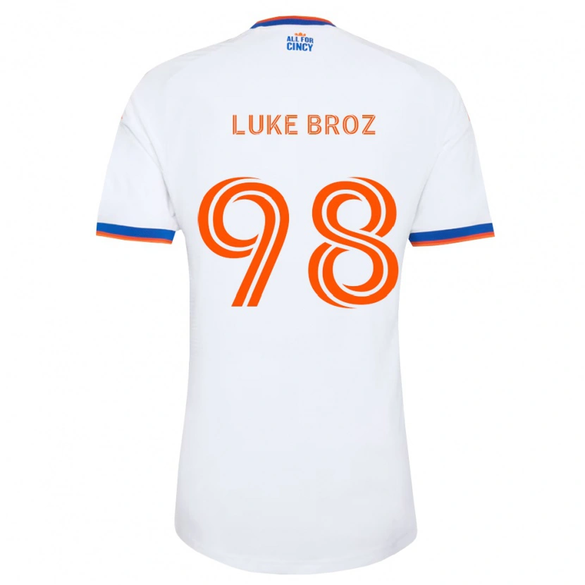 Danxen Mulher Camisola Luke Broz #98 Branco Azul Marinho Laranja Alternativa 2026/27 Camisa Brasil