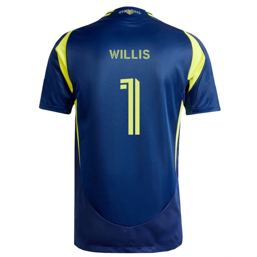 Danxen Mulher Camisola Joe Willis #1 Amarelo Azul Marinho Alternativa 2026/27 Camisa Brasil