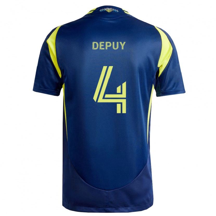 Danxen Mulher Camisola Nick Depuy #4 Amarelo Azul Marinho Alternativa 2026/27 Camisa Brasil