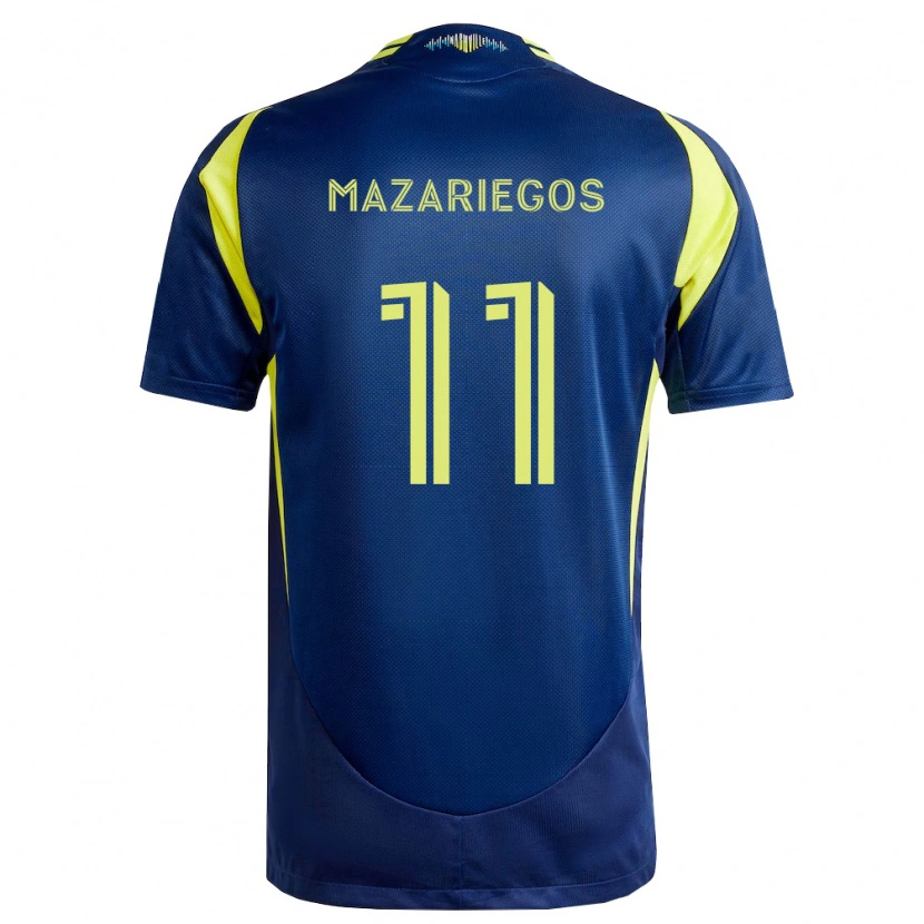 Danxen Mulher Camisola Jacob Mazariegos #11 Amarelo Azul Marinho Alternativa 2026/27 Camisa Brasil