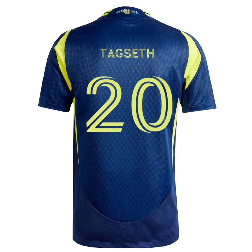 Danxen Mulher Camisola Edvard Tagseth #20 Amarelo Azul Marinho Alternativa 2026/27 Camisa Brasil