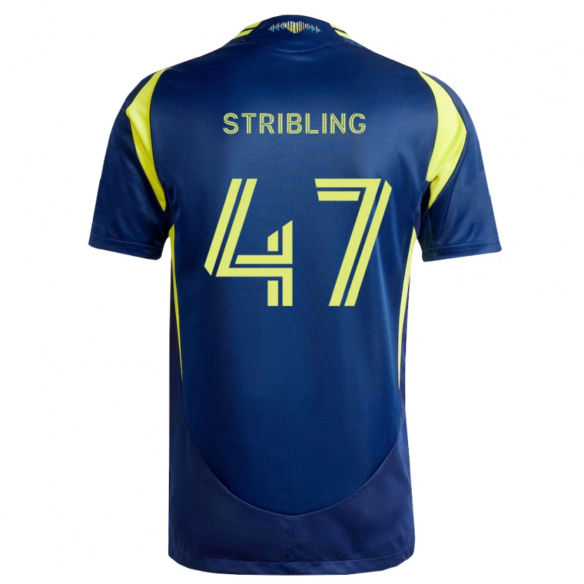 Danxen Mulher Camisola Liam Stribling #47 Amarelo Azul Marinho Alternativa 2026/27 Camisa Brasil