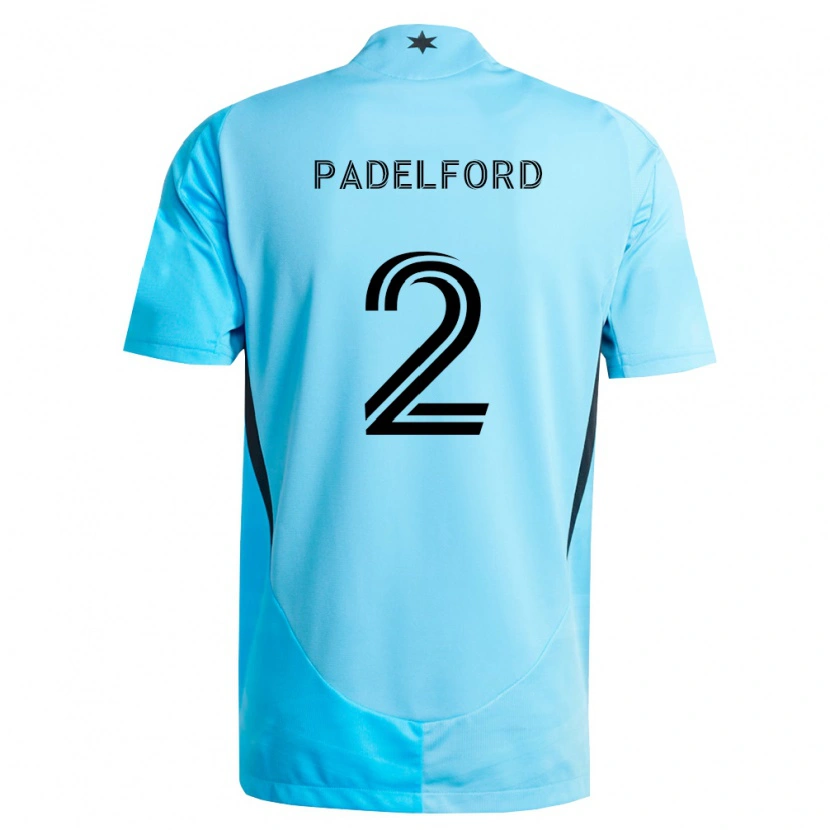 Danxen Mulher Camisola Devin Padelford #2 Azul Claro Preto Alternativa 2026/27 Camisa Brasil